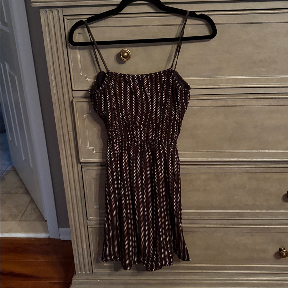 Madewell Black and White Patterned Dress